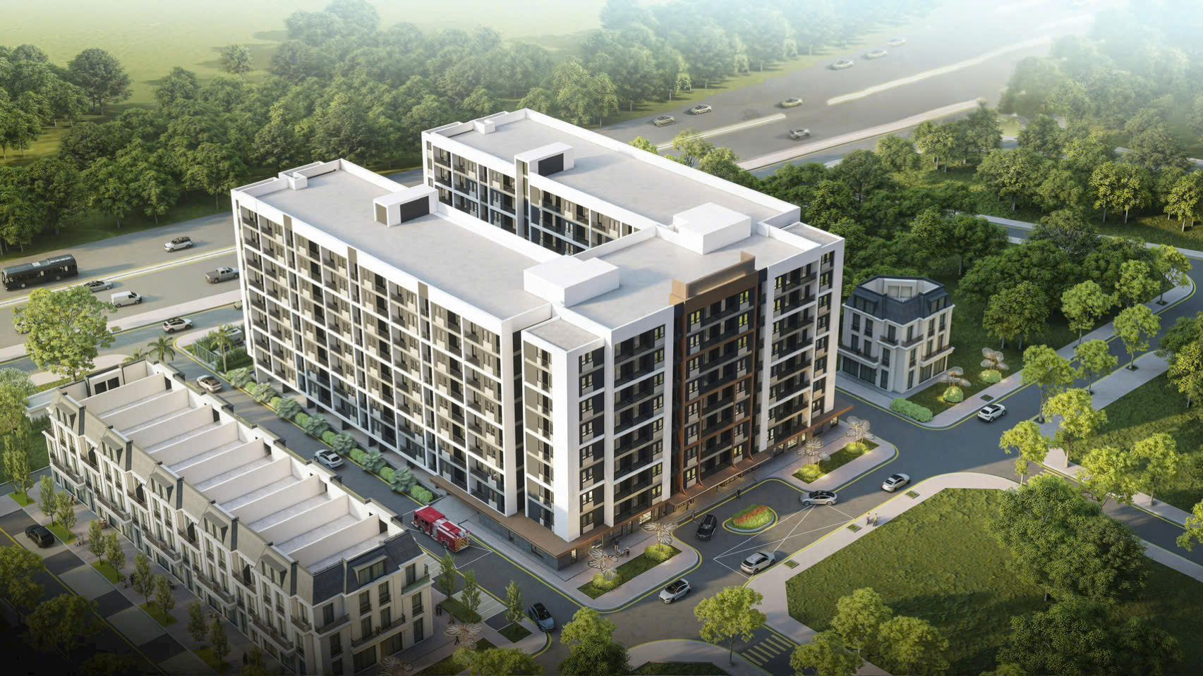 Phối cảnh tòa nhà NOXH Lộc Ninh 1